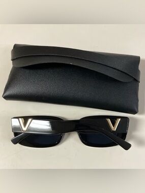 Black V Sunglasses